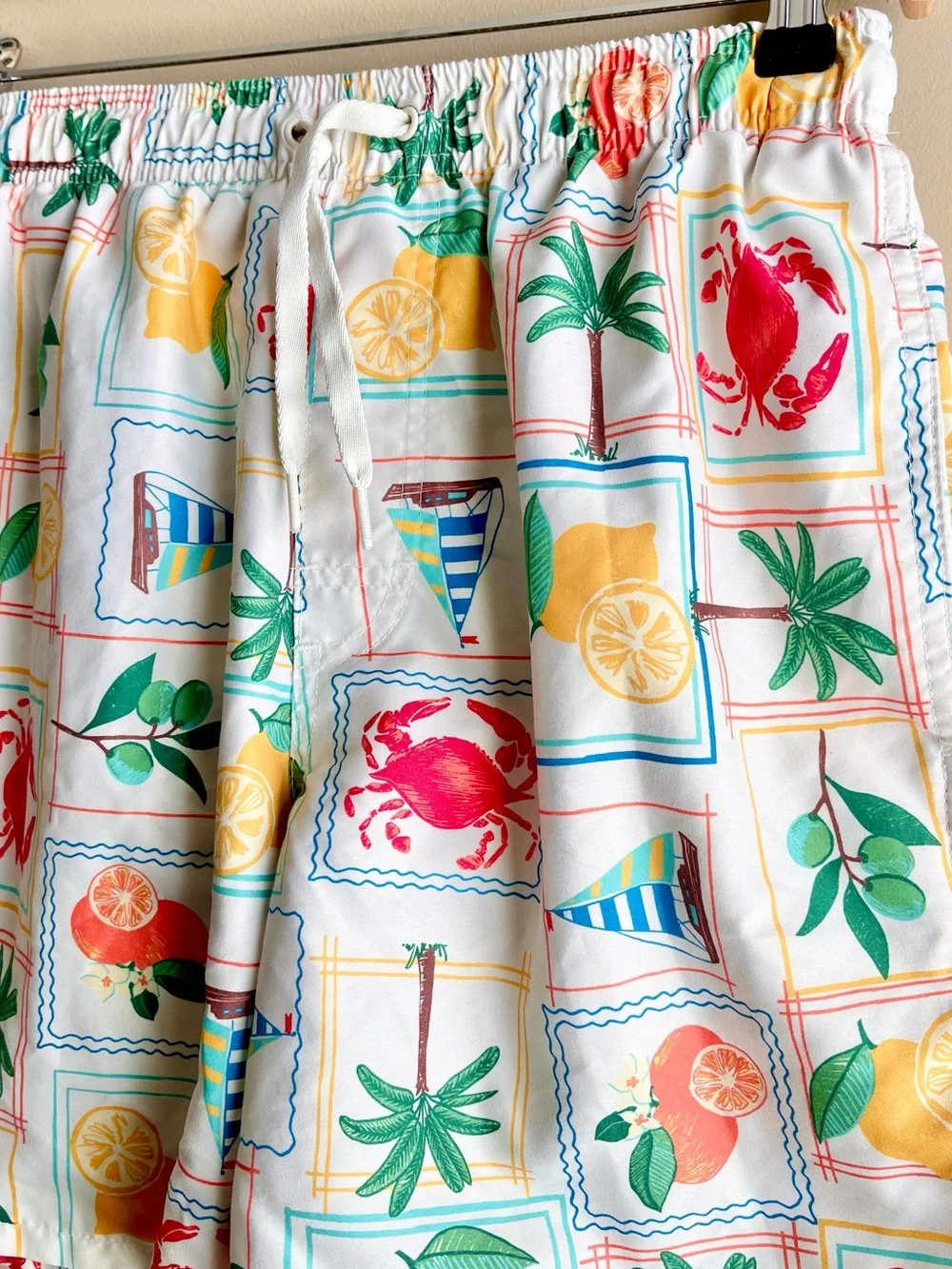 Old Navy Men’s Swim Trunks with Multicolor vacation Tropical Print